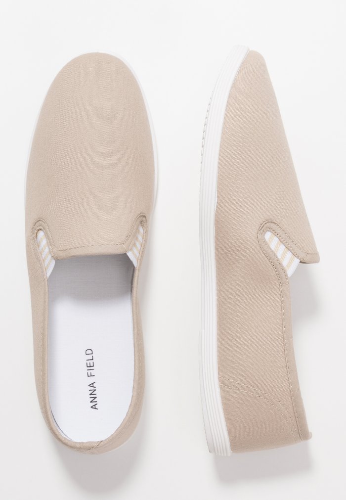 Slip ons Anna Field Plates Slip on Grise Clair Femme | CLR-3096543